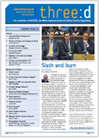 MeCCSA Three-D newsletter cover